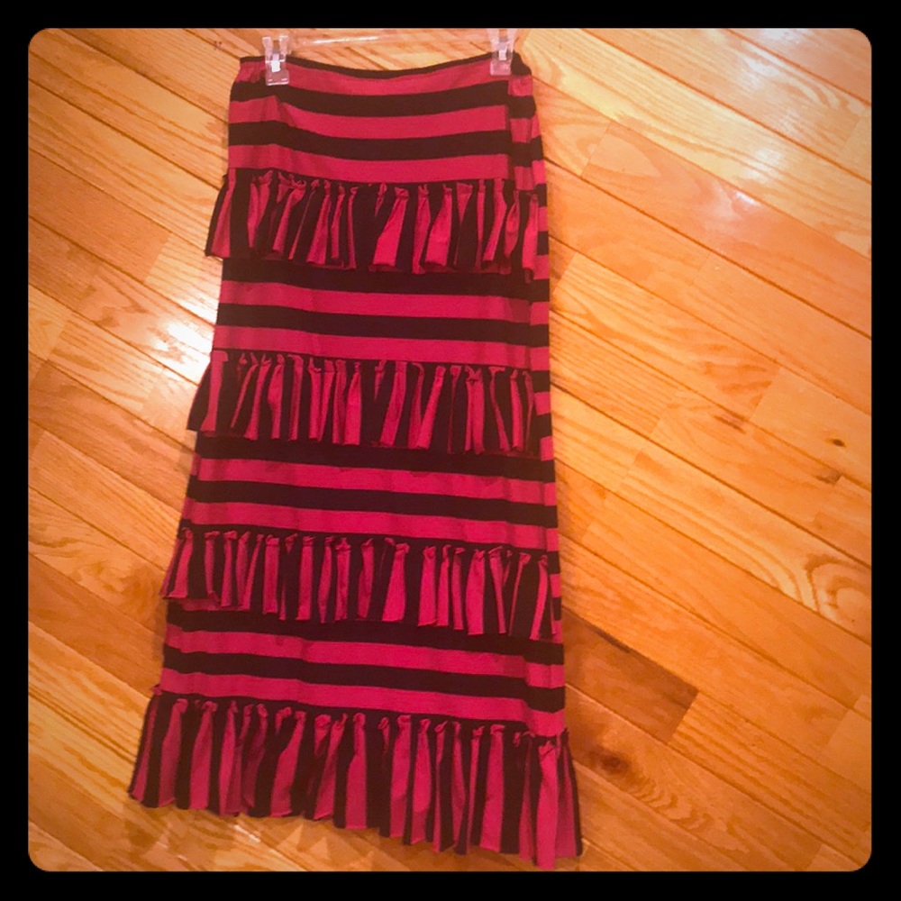 Long Ruffle Skirt